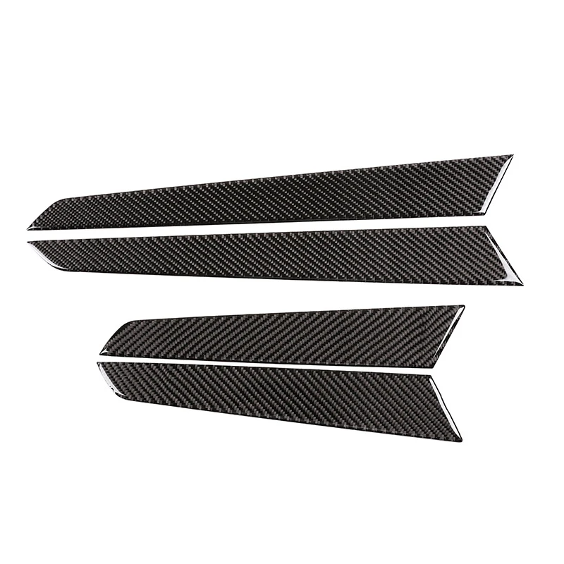 Car Carbon Fiber Interior Door Handle Panel Strips Cover Trim For Mercedes Benz C Class W204 2007 2008 2009 2010 2011 2012 2013