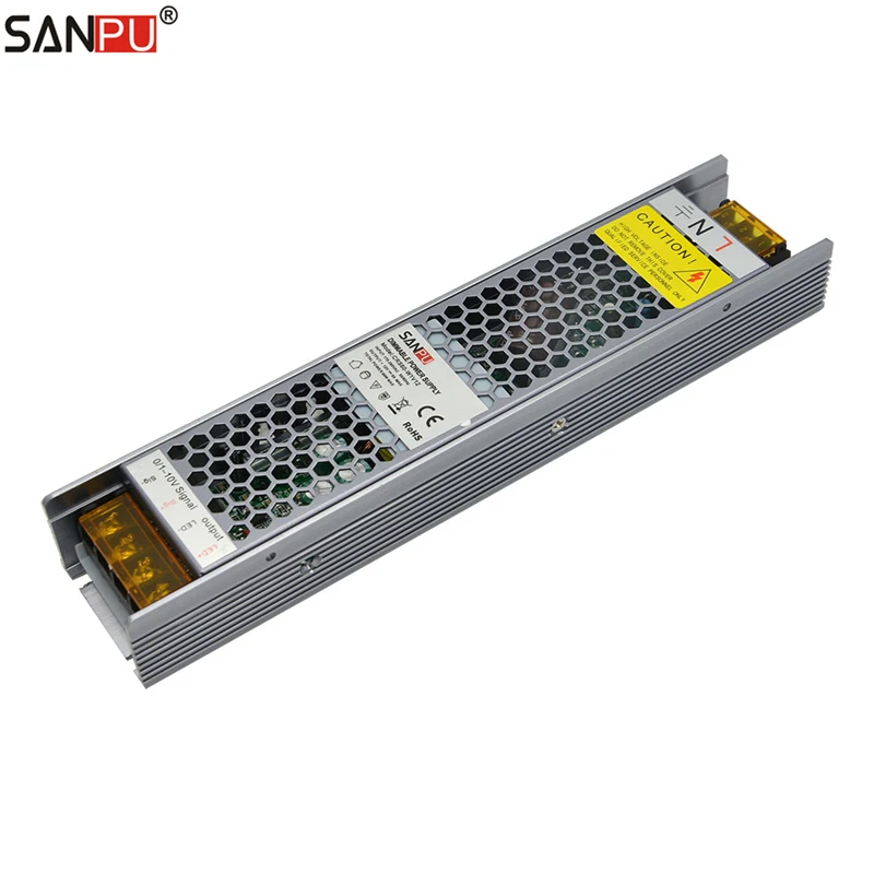 SANPU Dimmable Power Supply 60W 12V 5A 2in1 Triac 0-10V Dimming LED Driver 220V 240V AC to DC 12 Volt Lighting Transformer 12VDC