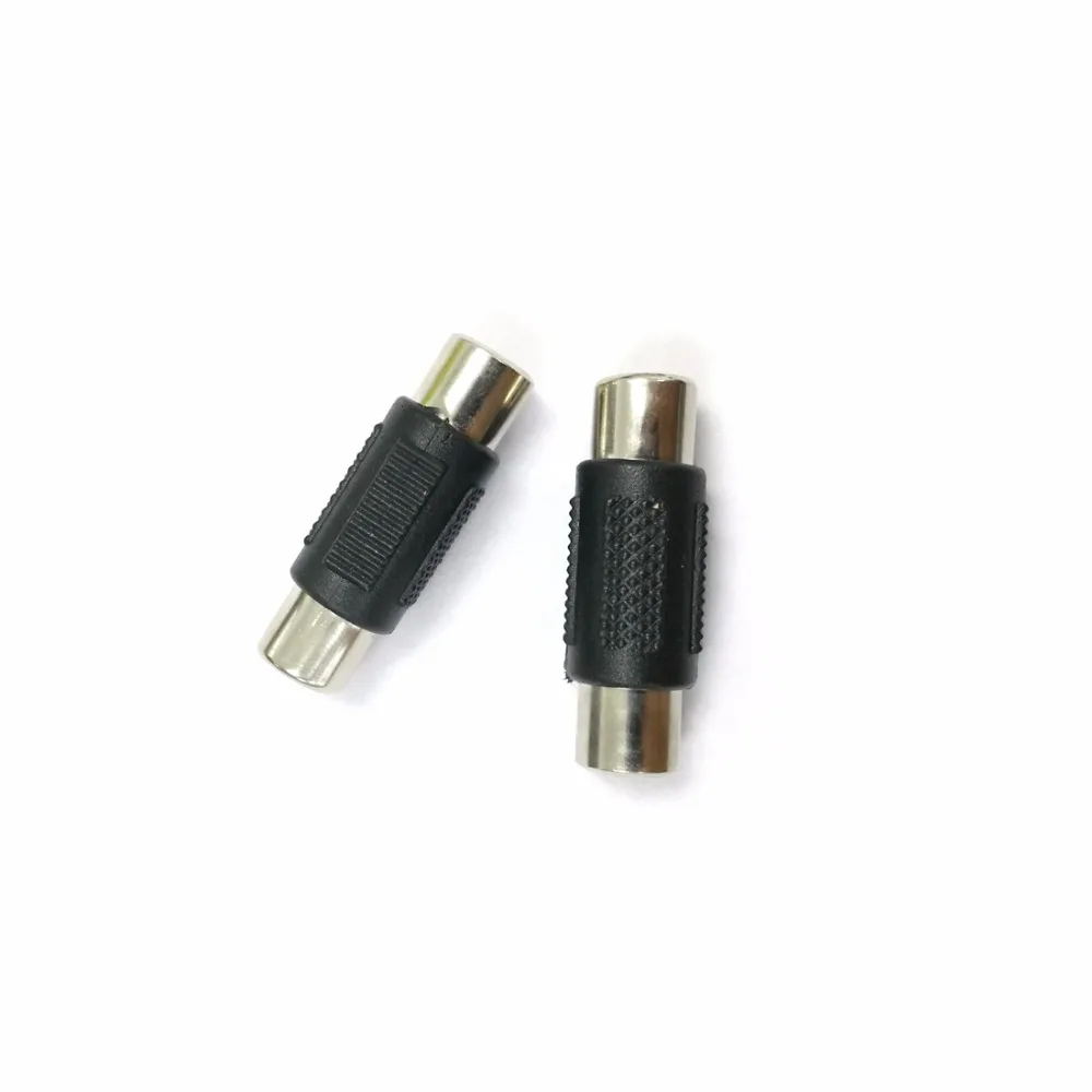 10 PCS Baru Jack Lotus RCA Female untuk Perempuan Coupler Joiner Adapter AV Audio Vedio Barel lurus