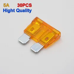 30Pcs/lot New Brand 5A Auto Car Standard Blade Fuse Motorcycle Truck Suv Car Replacement Fuse