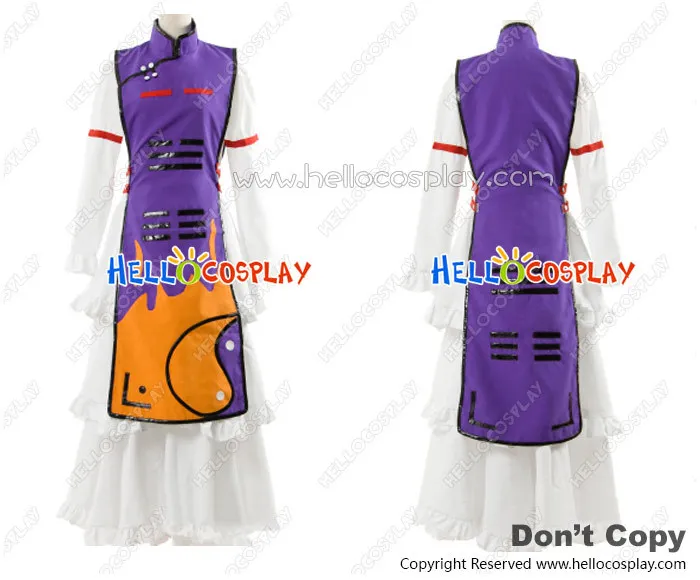 

Touhou Project Cosplay Yukari Yakumo Purple Dress Costume H008
