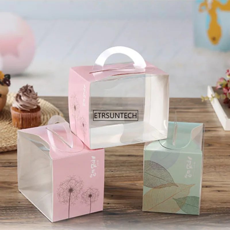 500Pcs/Lot Simple Single Cut cake Boxes small west point box  Macaroon Cake Boxes Biscuits Boxes for Baking Decoration Package