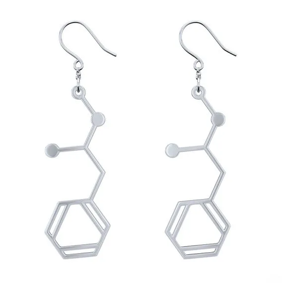 DANGGAO fashion Unique Handmade Methamphetamine Molecule Earrings for women girls female