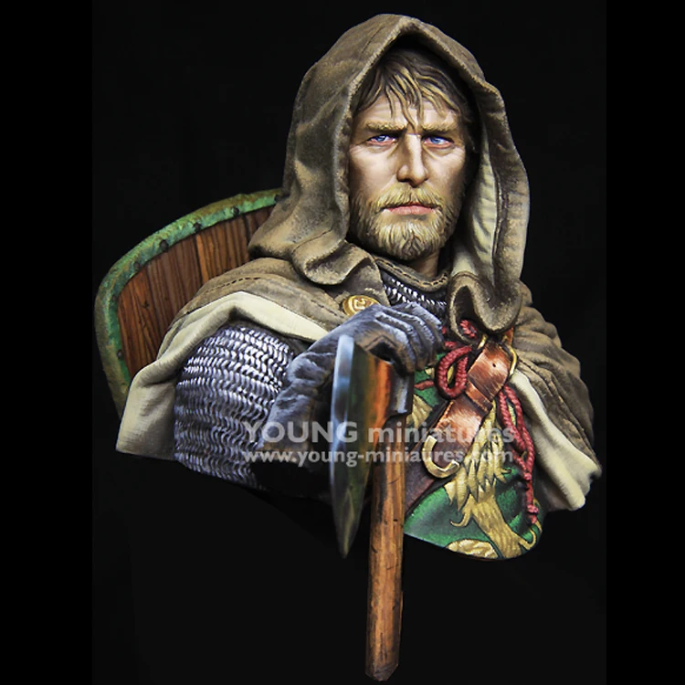 Figurine en résine médiévale 1/10 le roi chevalier du XIIIe siècle, une pièce incontournable pour les amateurs d’histoire et de modélisme
