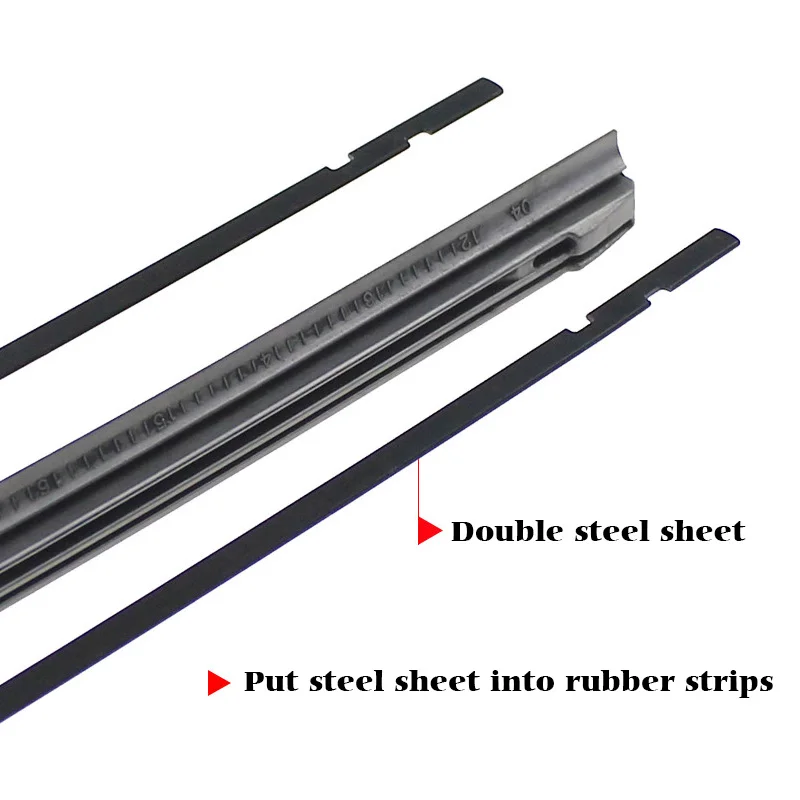 Car Wiper Blade Hybrid Auto Vehicle Insert Rubber Strip (Refill) 8mm 14\