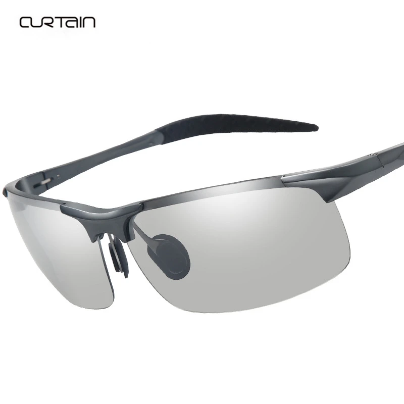 

men polarized aluminum magnesium discoloration sunglasses night driving glasses outdoor sports Uv protection Sunglasses