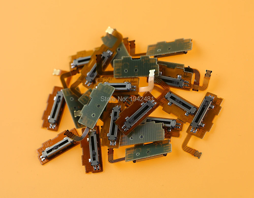 2 uds nuevo para Nintendo 3DS XL LLRreplacement volumen interruptor deslizante botón Flex Cable