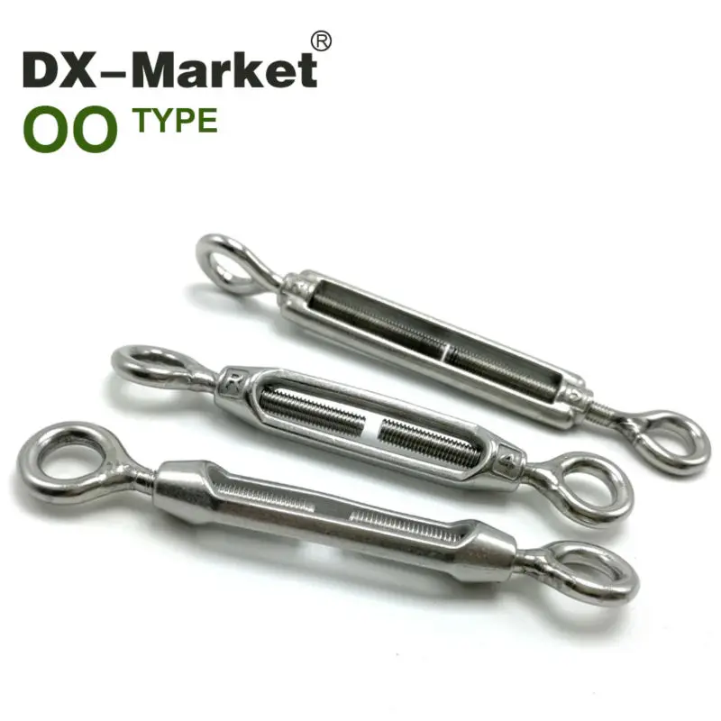 

m20 turnbuckle, 304 stainless steel eye & eye turnbuckle , sus304 high quality antirust wire rope fittings