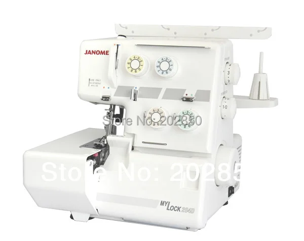 Janome 204D Multi-Function Overlock Sewing Machine With 3/4 Thread Ornamenting Edge,Different Gift Pressure Foot,1 Year Warranty