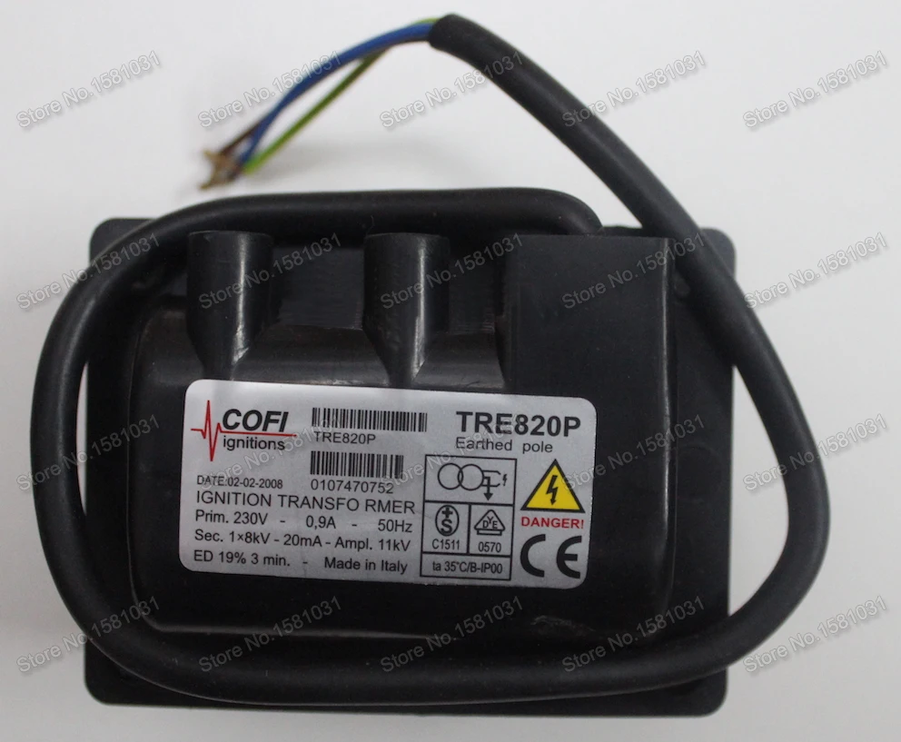 

TRE820P COFI ignition transformer Ignition coil Italy COFI fire maker burner ignition transformer