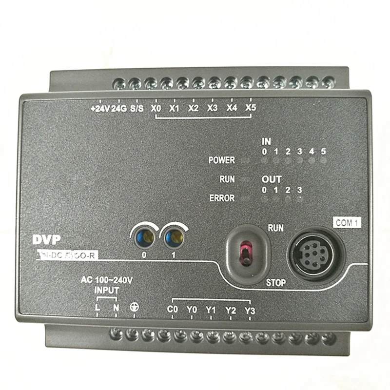 

DVP16EC00R3 EC3 Series Standard PLC DI 8 DO 8 Relay 100-240VAC new in box