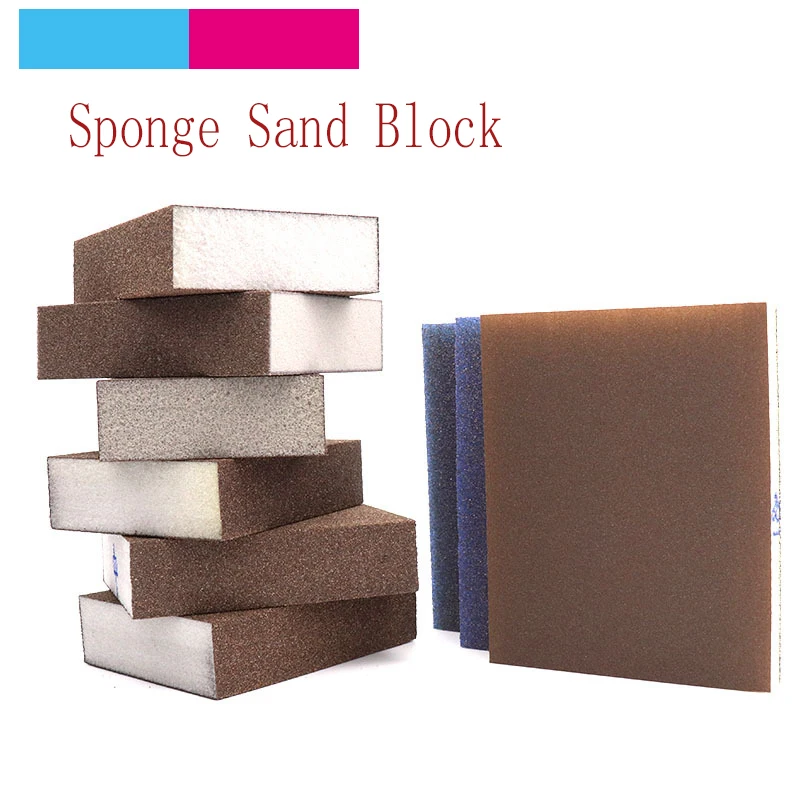 

1pcs High Quality Polishing Sanding Sponge Block Pad Set Sandpaper Assorted 80-220 Grit Abrasive Tools Sandpaper Discs