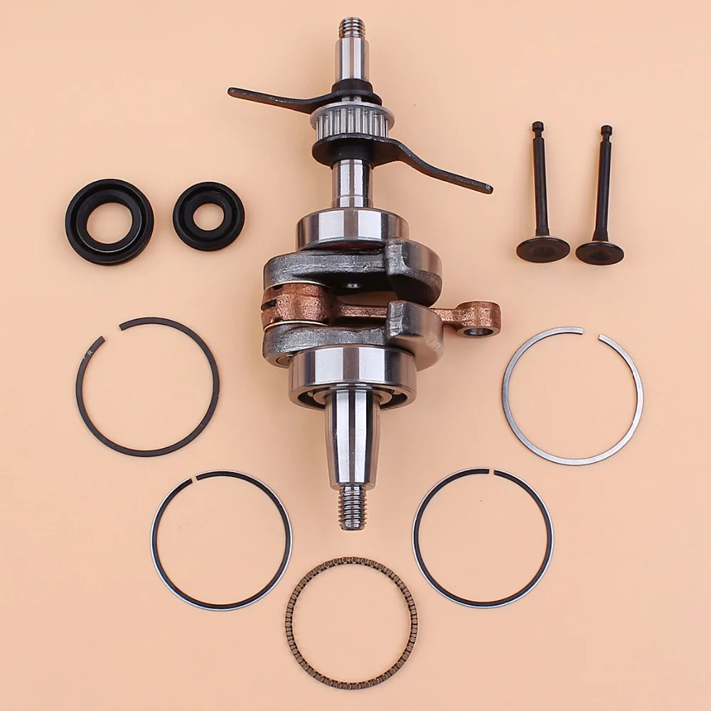 Conjunto de anéis de pistão 39mm para honda gx35, válvula de vedação de óleo, para motor 4 tempos, cortador de grama