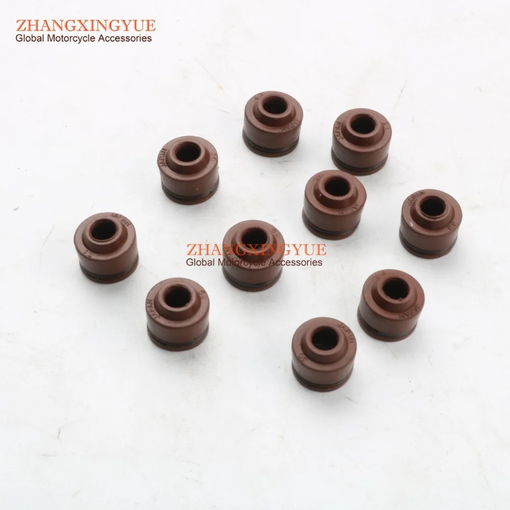 10pc High quality valve oil seal for SYM Fiddle Li S Jet4 Mio Simply Li Symphony Sr X Pro 50cc Mio Eu2 /3 100cc 12209H6B900