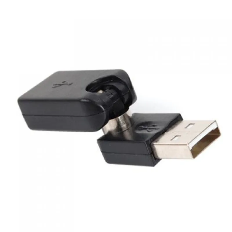 USB2.0 수-암 연장 어댑터 회전 360 도 트위스트 각도 USB 수-USB 암 케이블 어댑터