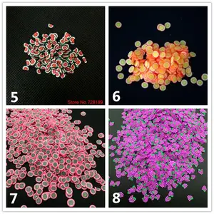 3D -Dekorationsutensilien für Nägel, weiche Früchte, Orange, Apfel, neu, 100 10 Hauptporzellannagelverkäufe - №6