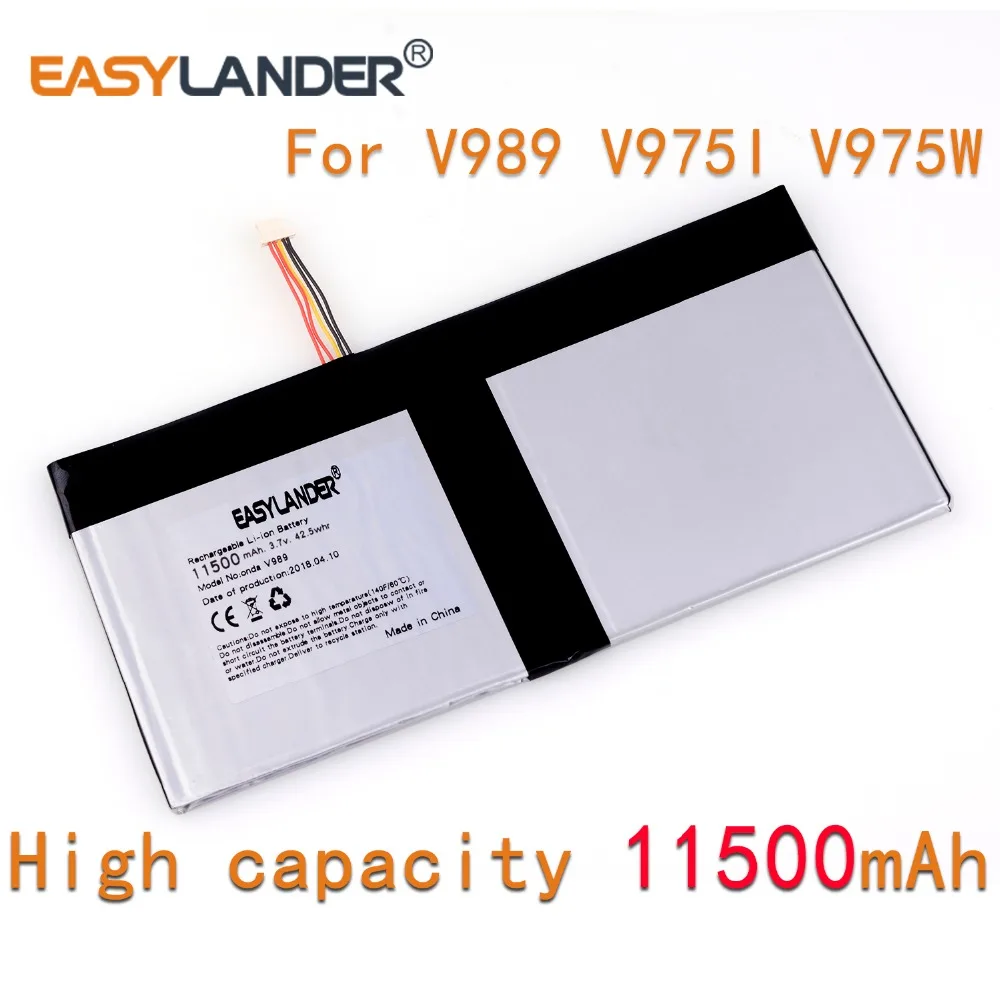 High capacity 11500mah 9.7inch tablet pc Lithium Polymer Li-Po li ion Rechargeable Batteries cells FOR onda V989 V975I V975W