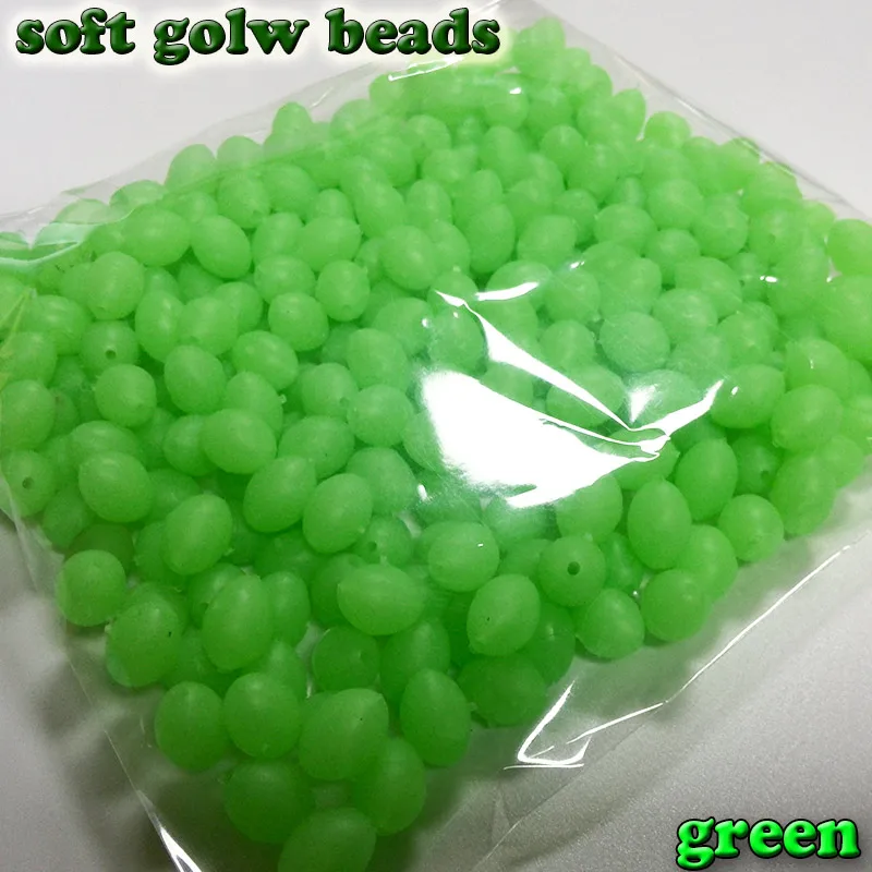 luminous shape beads soft green color premium quality size 3*4 4*6 5*8 6*8 6*10 7*10 8*12mm  color: green  600pcs/lot