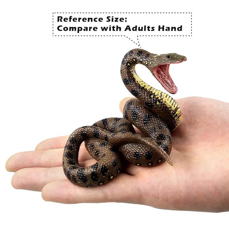 Simulation Snake Cobra Python Green Anaconda Plastic Animals Model DIY Decoration Figurine Action Figure Hot toys Gift For Kids