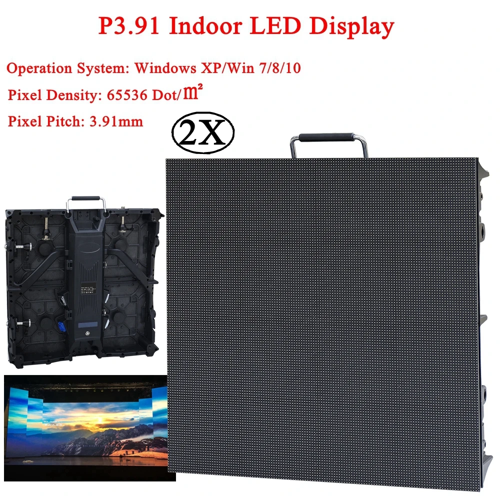 P3.91 Indoor Led Display Screen Video Wall Panel 3.91mm Pixel Pitch SMD2020 1/16Scan LED Display Module Video For Disco DJ Stage