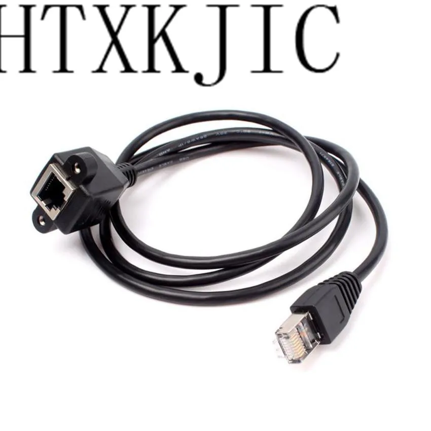 30 Centimetri 1M RJ45 Cavo Maschio a Femmina a Vite Montaggio a Pannello Ethernet Lan Rete Cavo di Prolunga Htxkjic