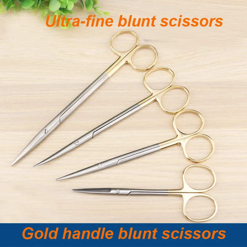 BeautyGold handle blunt scissors scissors nose plastic surgery scissors stainless steel instrument tool nasal cavity  yelid tool