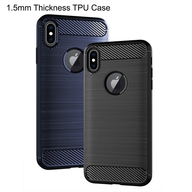 Esobest carbon fiber case for iPhone 6, 6S, 7, 8 Plus, X, XS Max, XR, shock proof shell