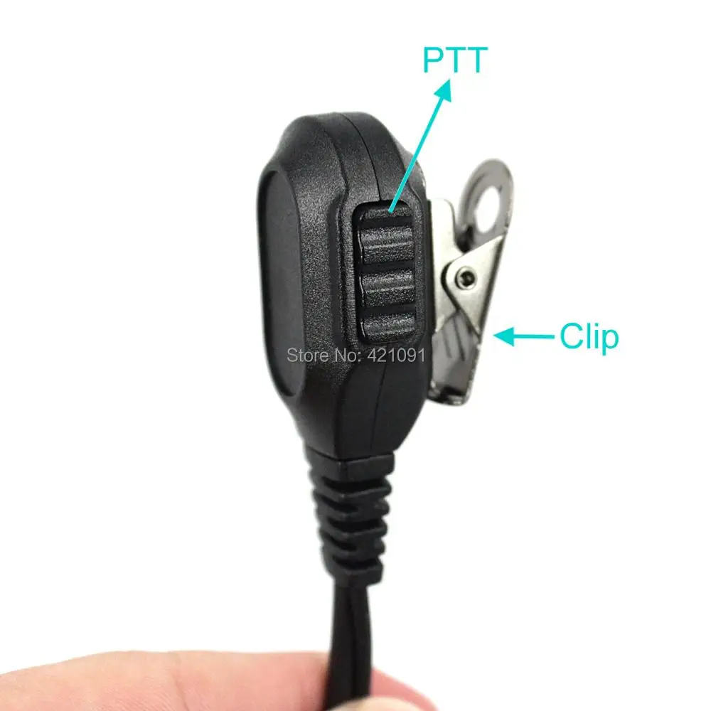 PTT Earpiece Headset Mic for HYT Hytera TC-500 TC-518 TC-580 TC-446S TC-600 TC-610 TC-620 TC-618 TC-700 Walkie Talkie Earphone