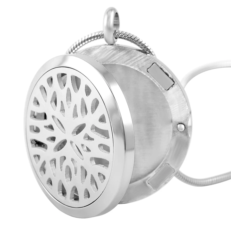 MJP0024 Hollow Hypoallegenic 316l Surgical Stainless Steel Aromatherapy Essential Oil Diffuser Necklace Pendant Locket Jewelry