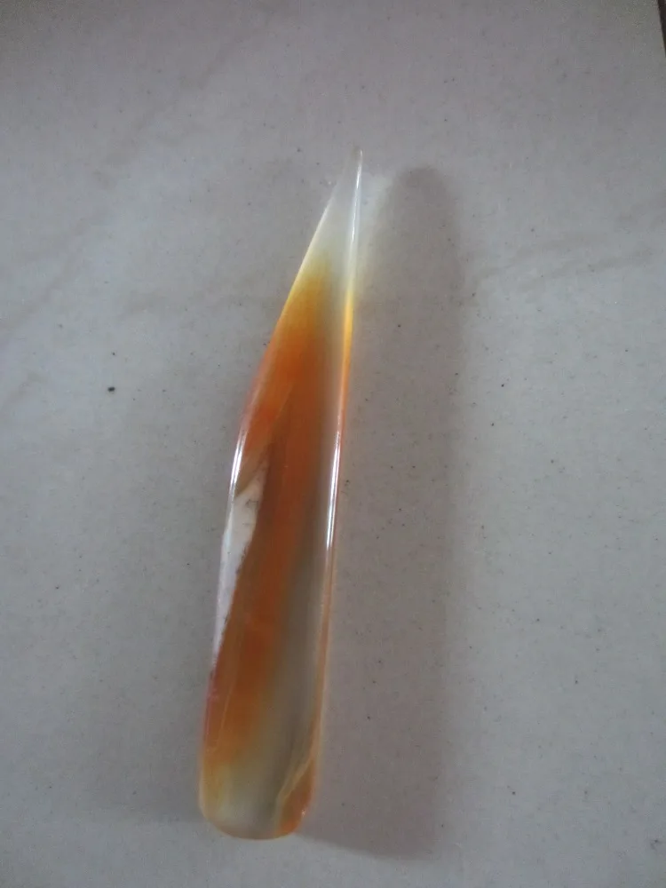 1pc/lot Agate Burnisher Without Handle-knife Shape 10cm Agate Knife For Gold Silver Jewelry Engraving Cleaning Tool