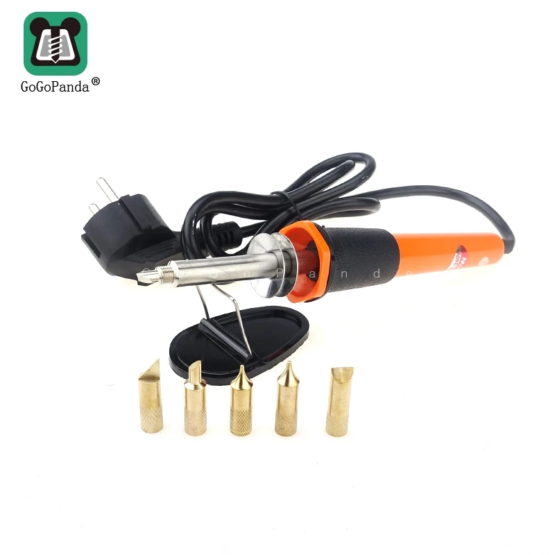 Free Shipping External Heated Carve Patterns Designs Woodwook Soldering Iron Fine Long Life Electric Solder Iron 220V-240 30W