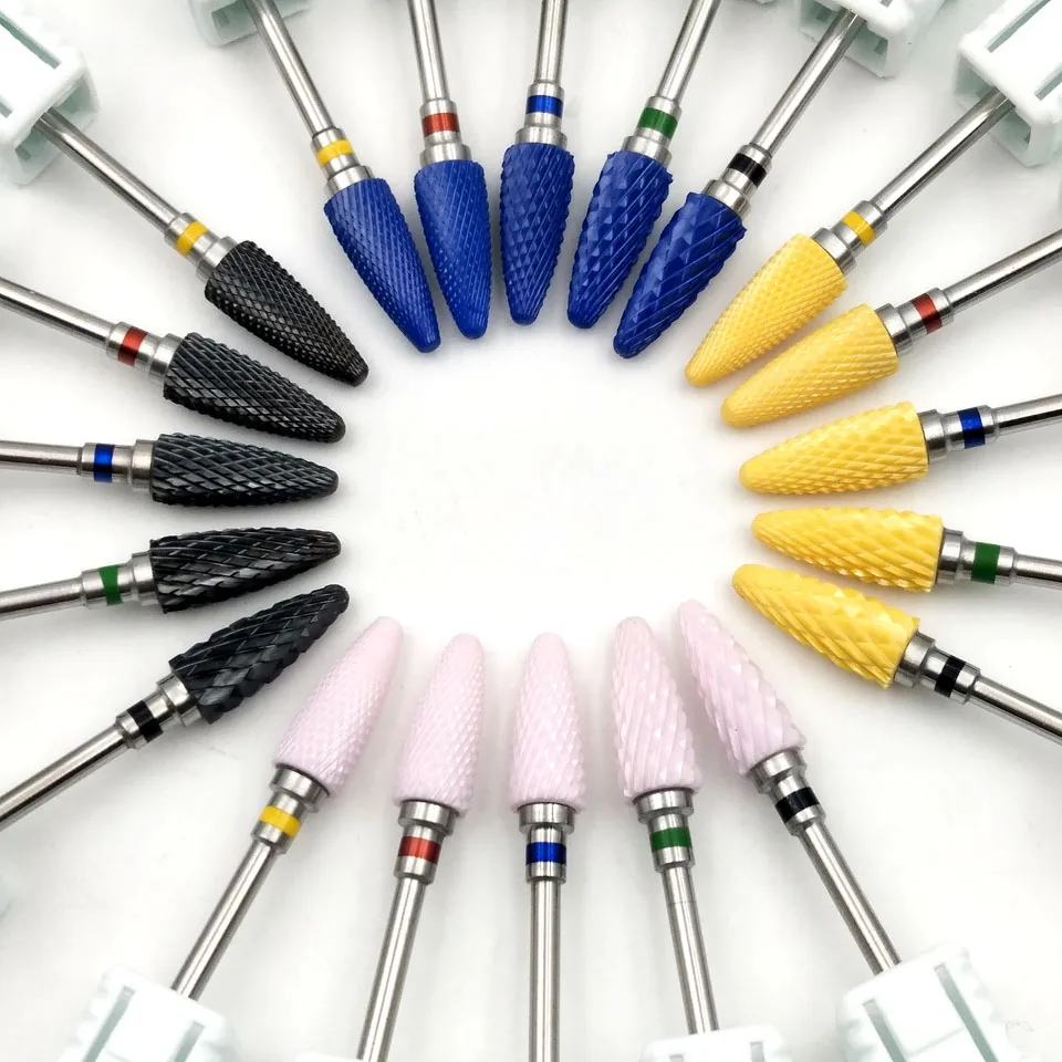 5 Colors Nail Drill Bit 3/32