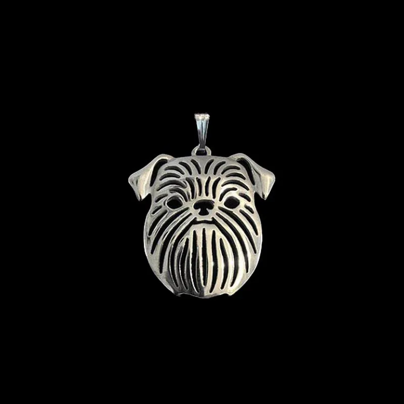 Fashion Metal Dog Pendants Jewelry Brussels Griffon Pendants