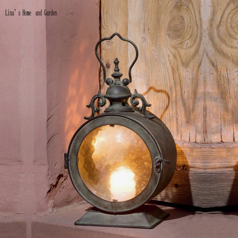 

decorative handmade hurricane retro antique metal candle lantern