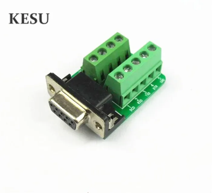 

10pcs 9 pin 9Pin DB9 Male or Female D-SUB rs232 Serial Port Breakout to Terminal Adapter Connector