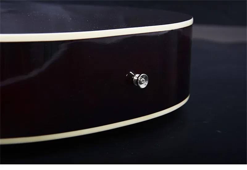 40 Zoll Weiß-Schwarze Akustikgitarre mit Holzkorpus aus Lindenholz, Griffbrett aus Palisander, inklusive Stimmgerät und Saiten – Detail 4