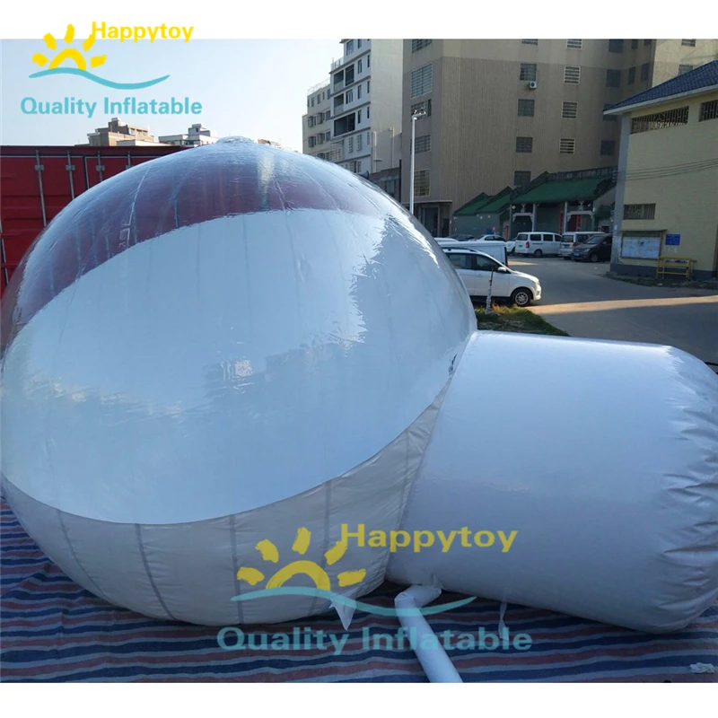 Outdoor Transparent Camping PVC Inflatable Bubble Tent, Inflatable Clear Dome, Inflatable Igloo