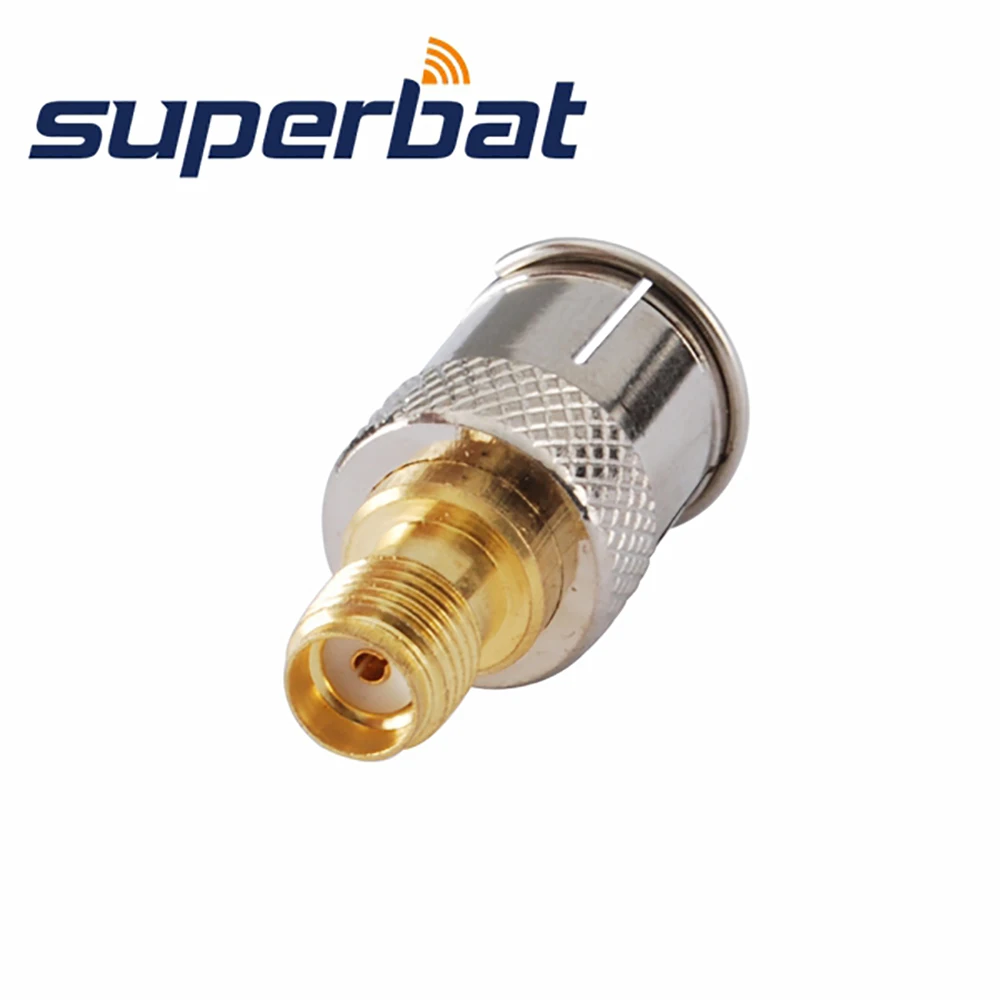 Superbat SMA-F Adapter SMA Female to F Male Quick Push-on Straight RF Coaxial Connector