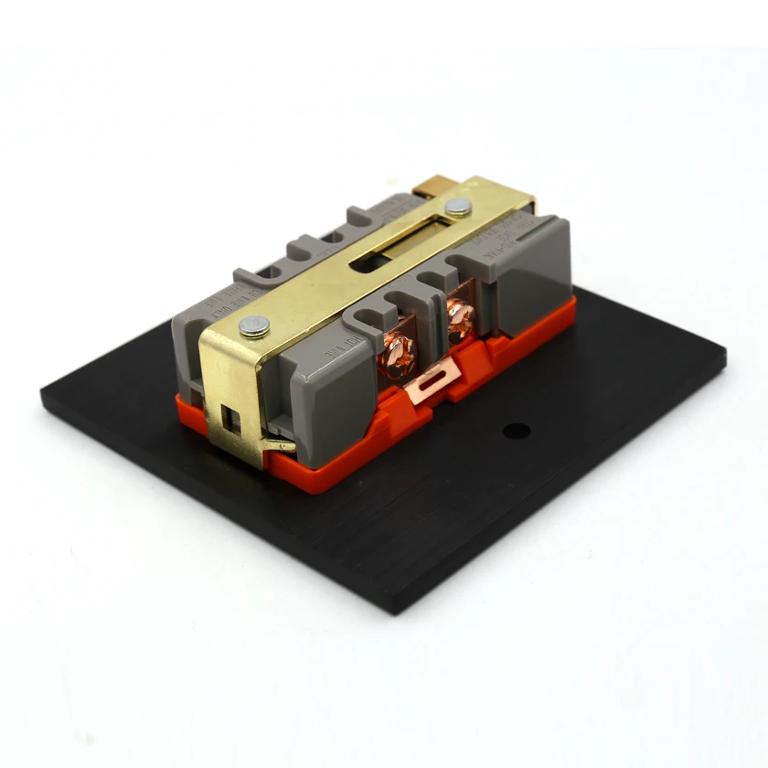 HI-End Koper US AC Duplex Vergaarbak Outlet Socket Distributeur HiFi Oranje kleur