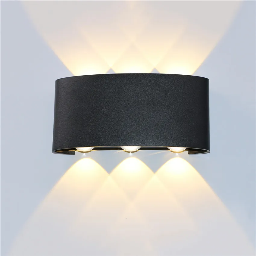 LED Outdoor Wall Lamp Balcony Wall Lamp Aisle Creative Courtyard Modern Minimalist Bedroom Living Room LED Outdoor Light NR-11