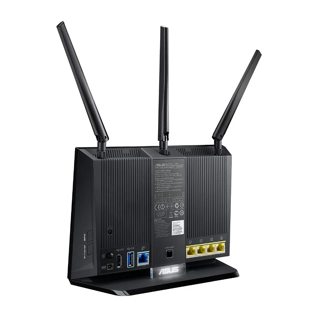 ASUS-RT-AC68U AC1900, enrutador de doble banda, sistema Merlin actualizable, WiFi 5 AiMesh para toda la casa, 1900Mbps