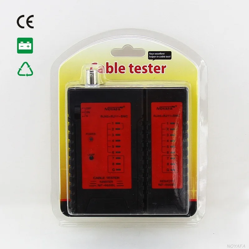 Professional Original NOYAFA NF-468 Ethernet Network Cable Tester RJ11 RJ45 CAT5 CAT6 LAN Cable Tracker Network Test Tools