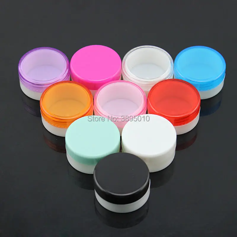 5g plastic jars cream jars loose powder sample bottle empty bottles cosmetics packaging containers F723