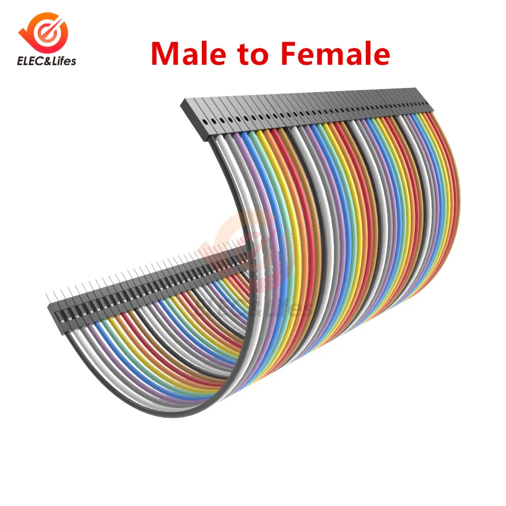 Connettore da 40 Pin connettore da 2.54mm cavo Dupont da maschio a maschio/da maschio a femmina/da femmina a femmina 40 pin linea Dupont 10CM 20CM 40CM