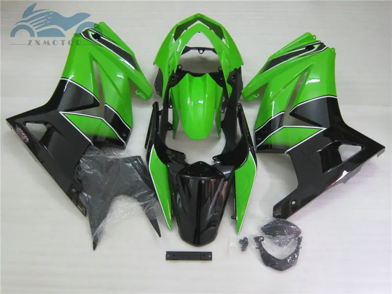 Injection mould fairings kit for Kawasaki 2008-2014 Ninja 250R ZX250 motor road racing fairing kits EX250 08 09-14 green black