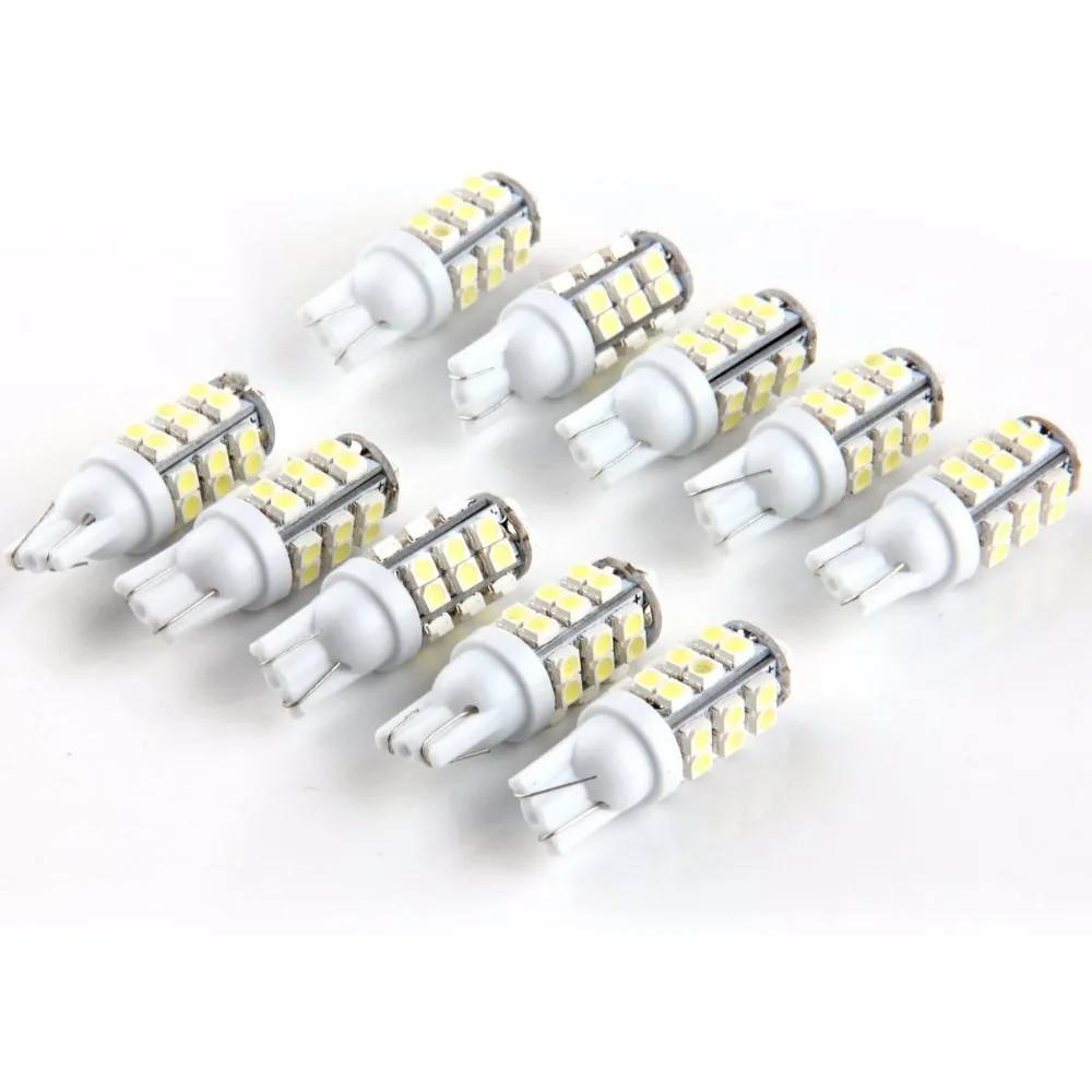 T10 Lampadas Branco/Vermelho /Azul /Ambar /Verde / rosa 28 Led Smd Encaixe T10 W5w Pingo Leds Pingao(10Pcs)