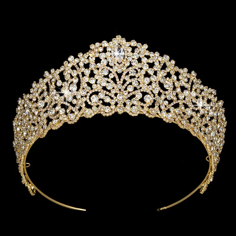 Crowns Wedding Hair Accessories Classic Design Noble Queen Grace High Quality Fashion Crystal BC3709 For Women Corona Princesa