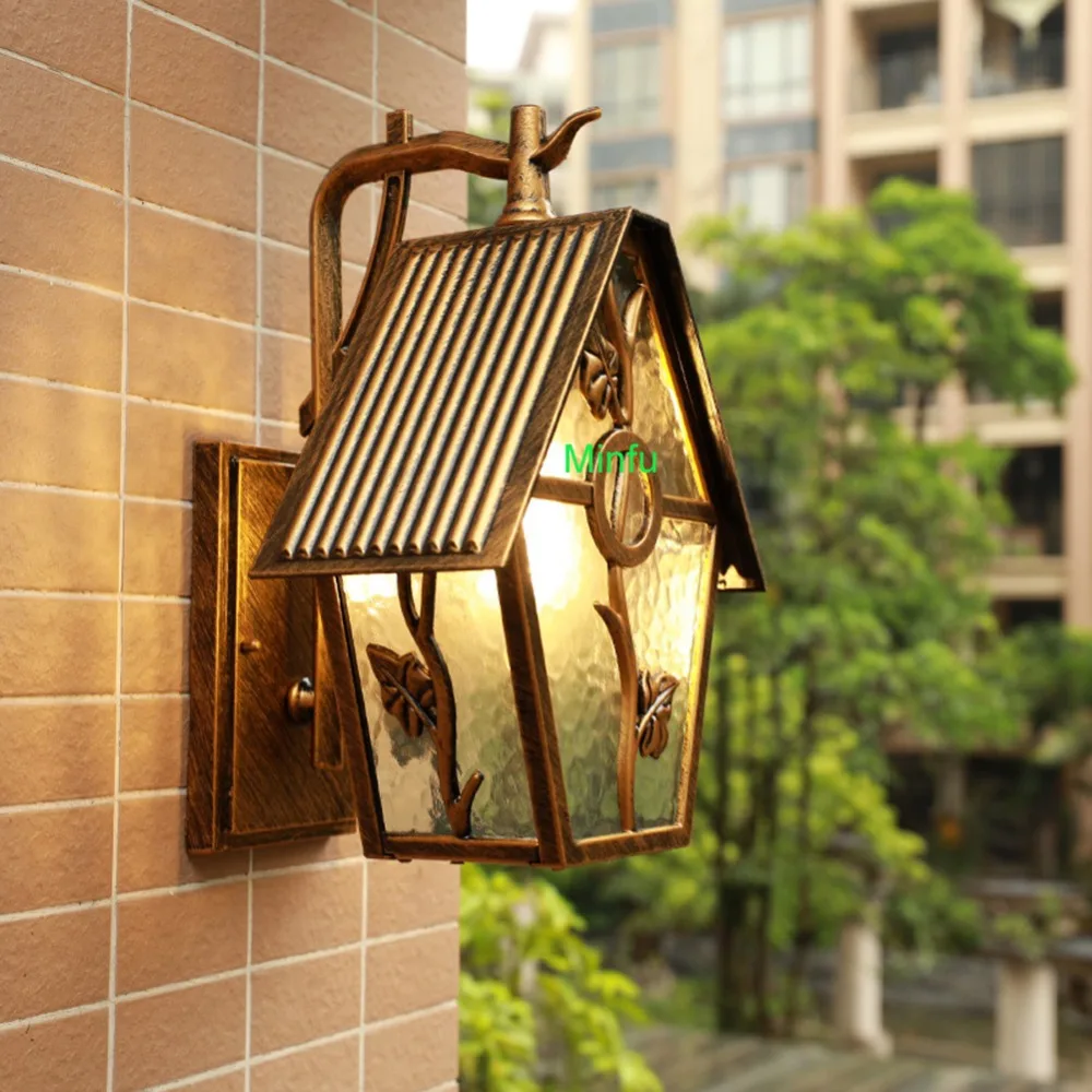 Art Decor Outdoor Lighting Wall Lamp Porch Garden Outdoor Sconce Exterior LED Wall Lamps Porch Lantern Lights Waterproof House