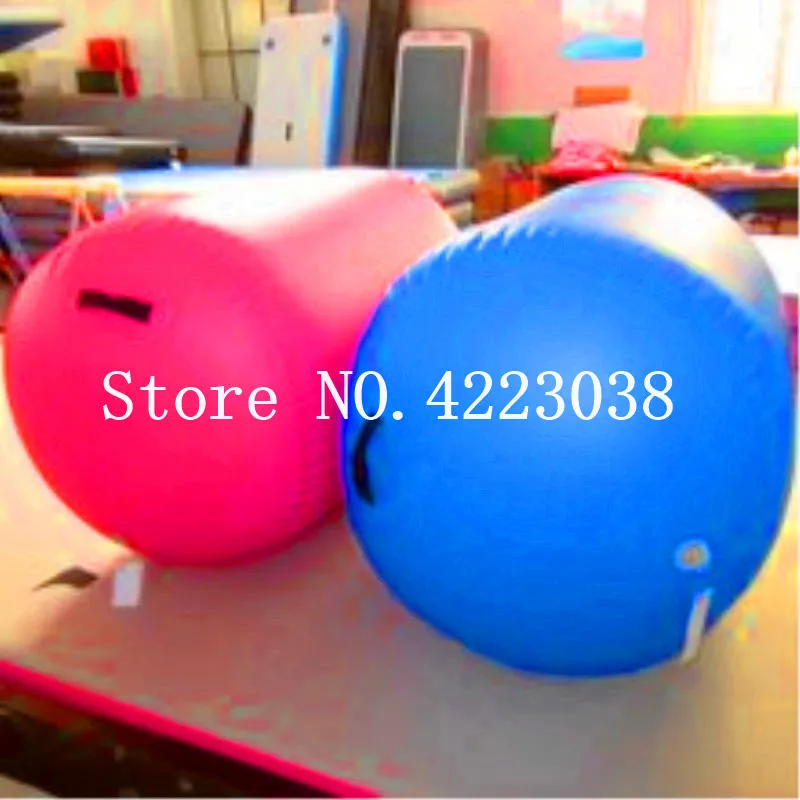 Free Shipping 0.7m Dia 1m Long Inflatable Air Roller Gymnastic Air Barrel for Exercise Training with Electric Pump