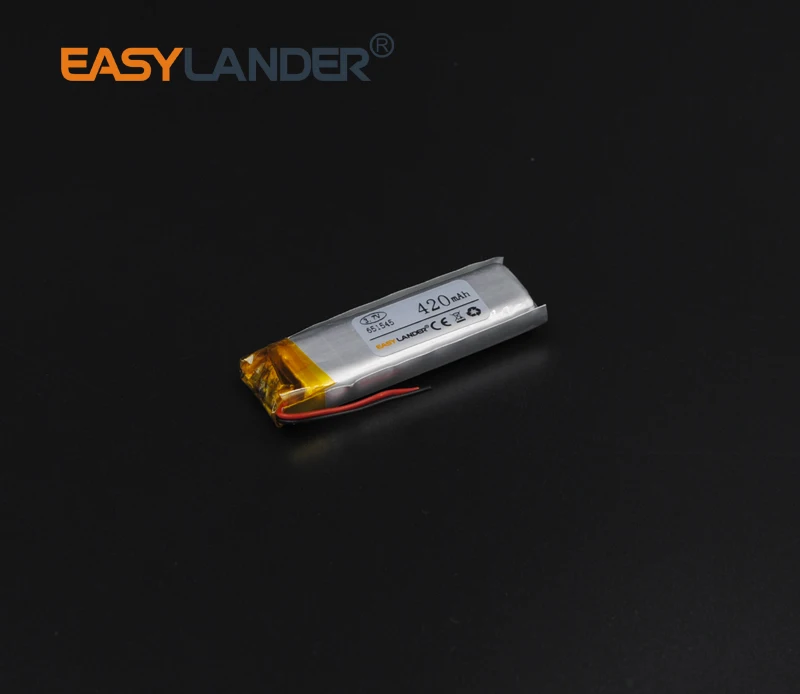 3.7V 420mAh 651545 Rechargeable Lithium Li-ion Li Polymer Battery For bluetooth headset mp3 MP4 speaker mouse recorder watch